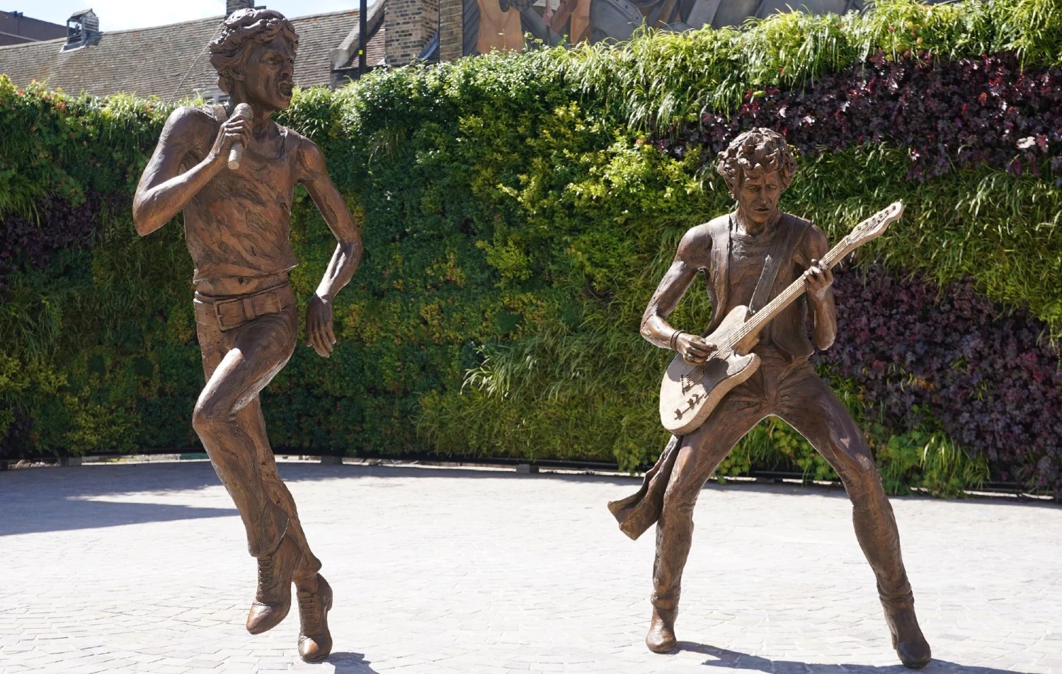 Mick Jagger - Keith Richards - statues