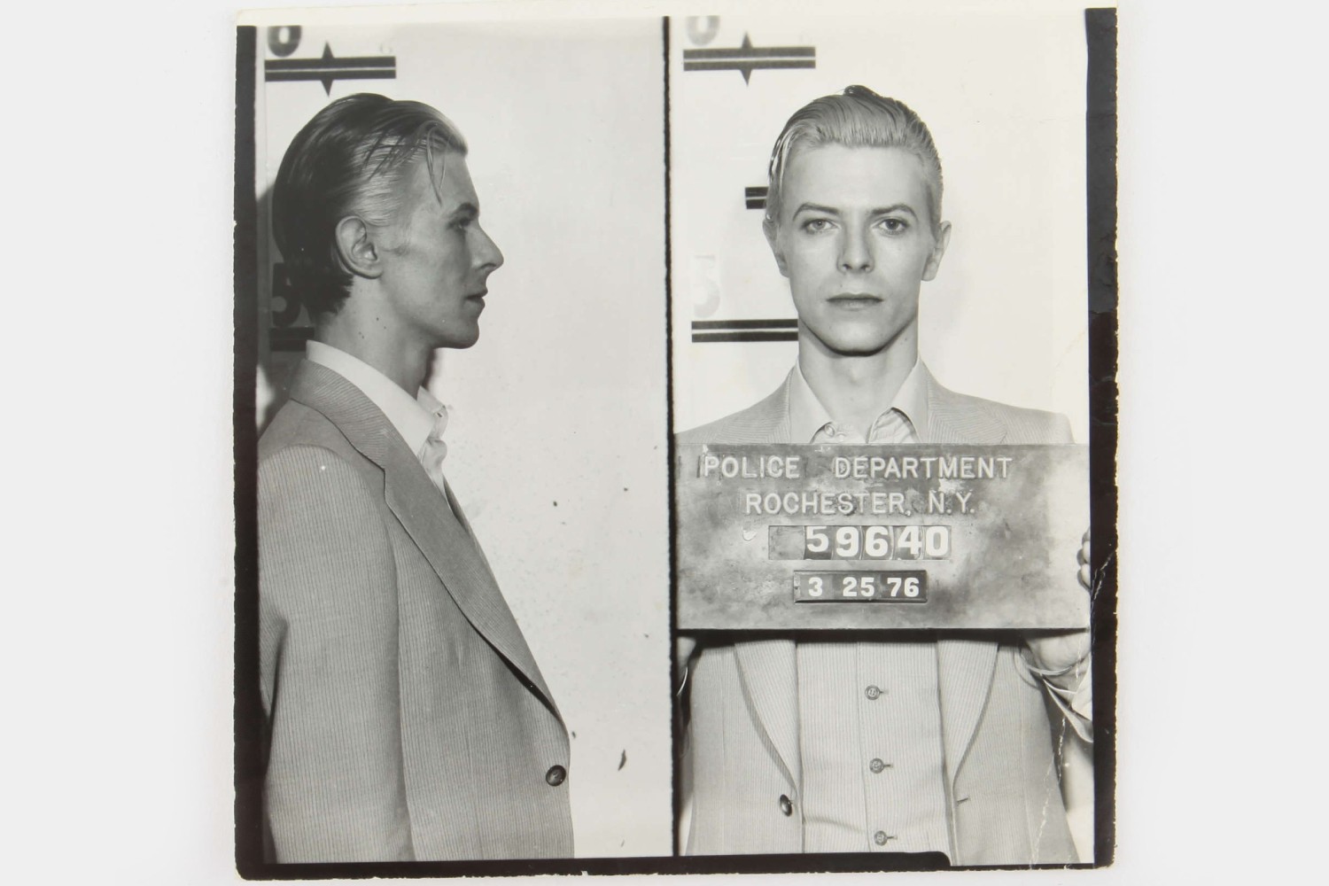 David Bowie - mugshot 1976